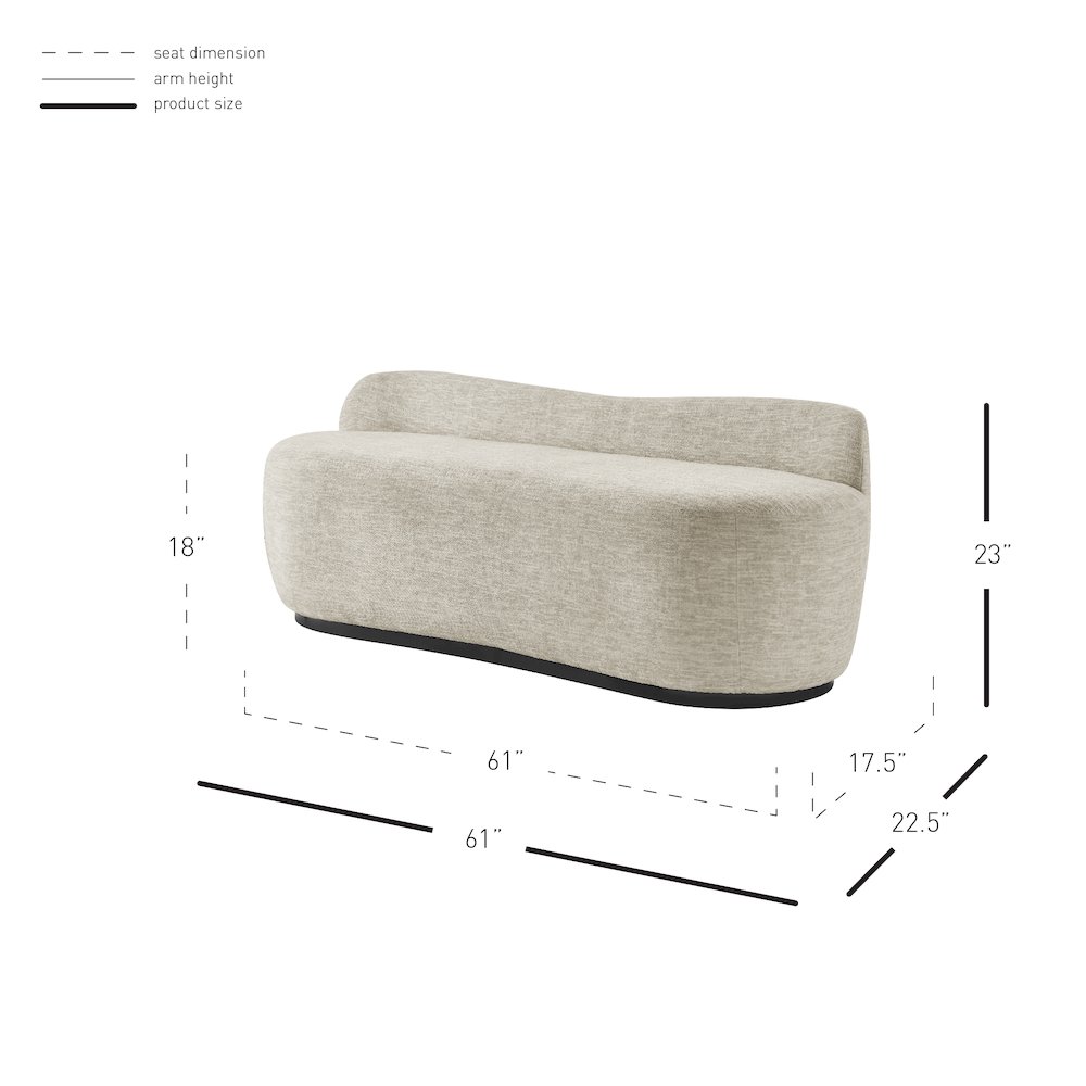 Mandy Fabric Bench. Picture 11