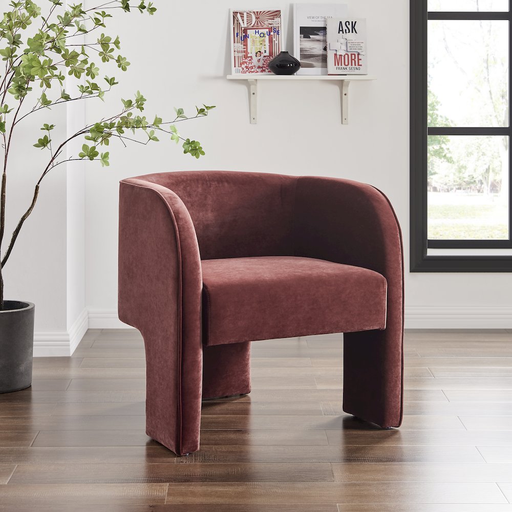Matteo Velvet Accent Arm Chair. Picture 10