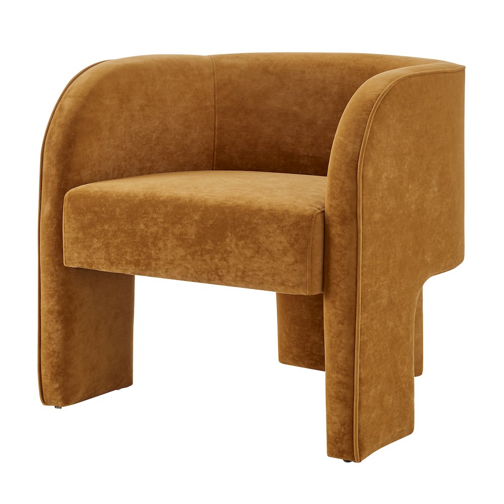 Matteo Velvet Accent Arm Chair. Picture 1