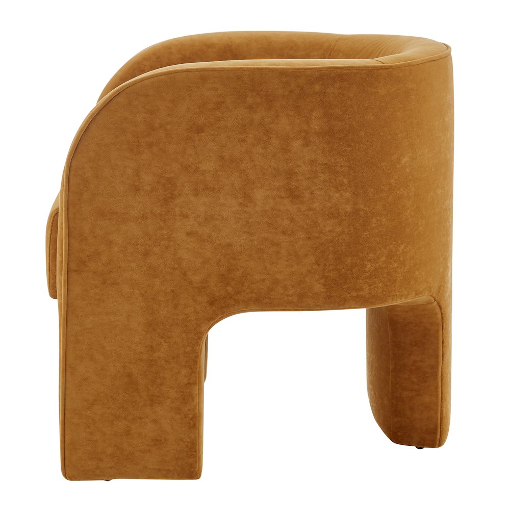 Matteo Velvet Accent Arm Chair. Picture 3