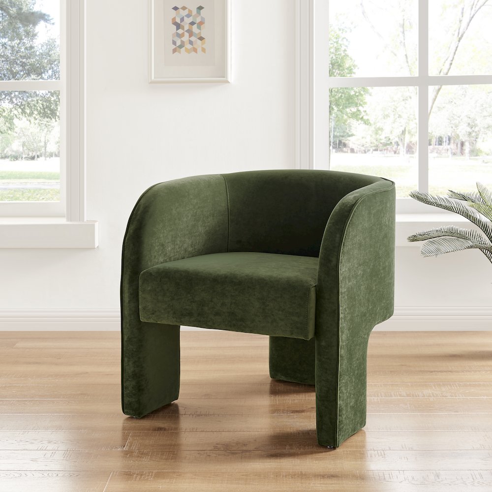 Matteo Velvet Accent Arm Chair. Picture 10