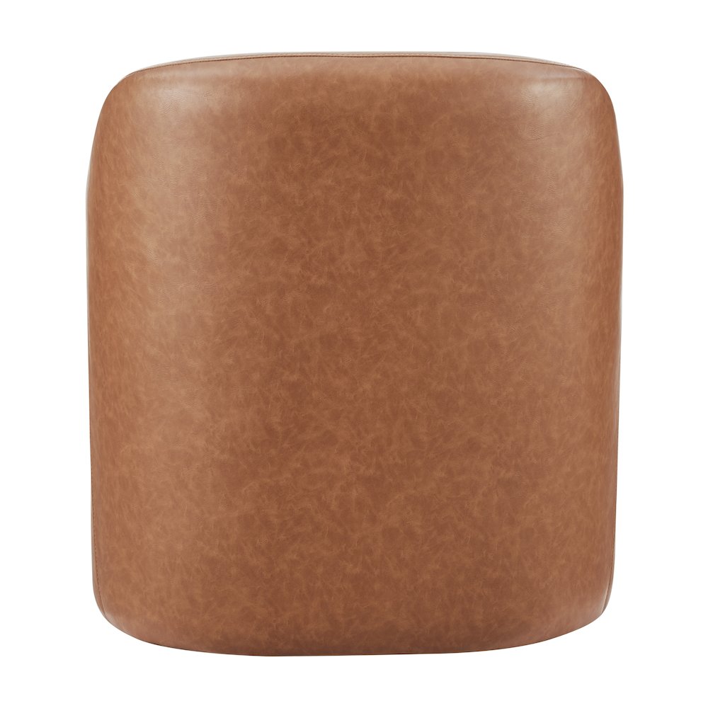 Zella Faux Leather Accent Arm Chair. Picture 4