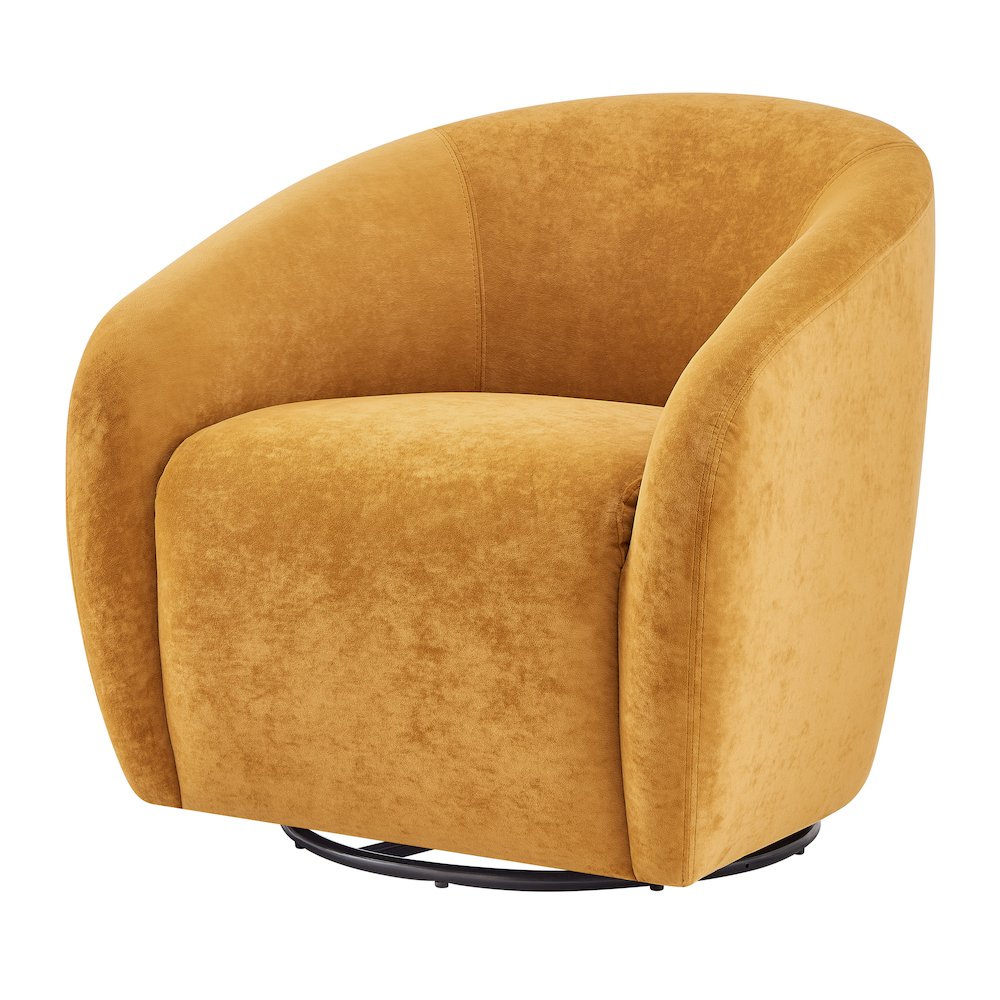 Regina Velvet Swivel Accent Arm Chair. Picture 1