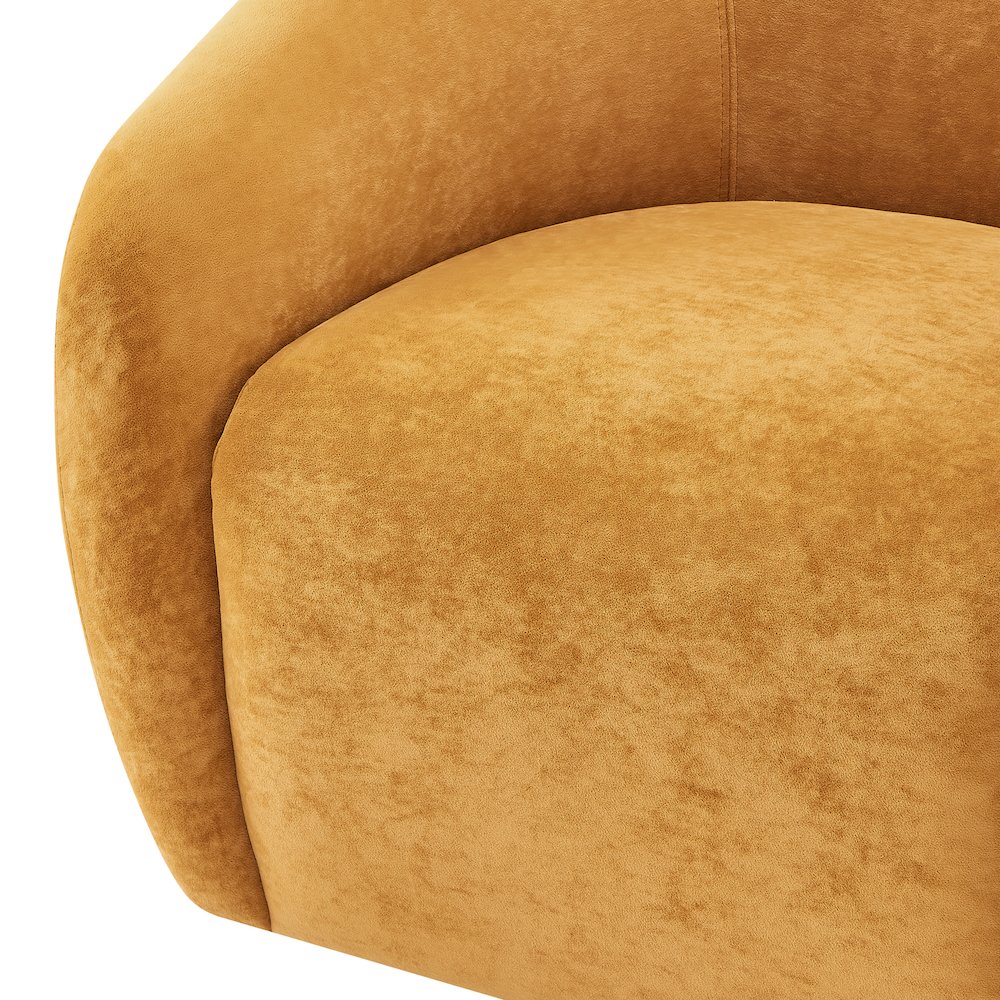 Regina Velvet Swivel Accent Arm Chair. Picture 8