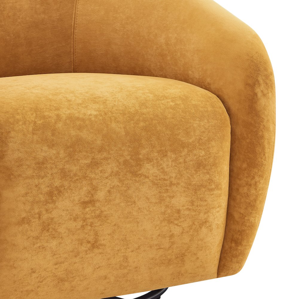 Regina Velvet Swivel Accent Arm Chair. Picture 7