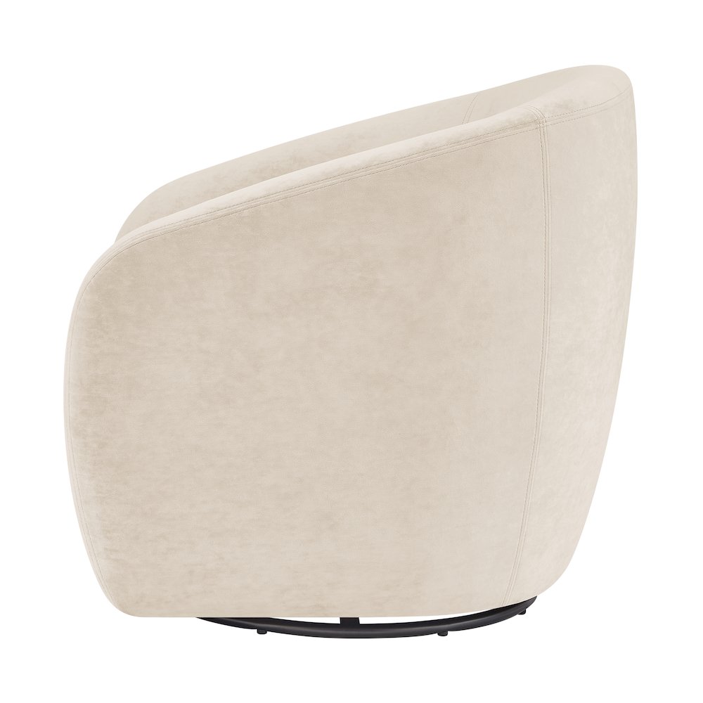 Regina Velvet Swivel Accent Arm Chair. Picture 3