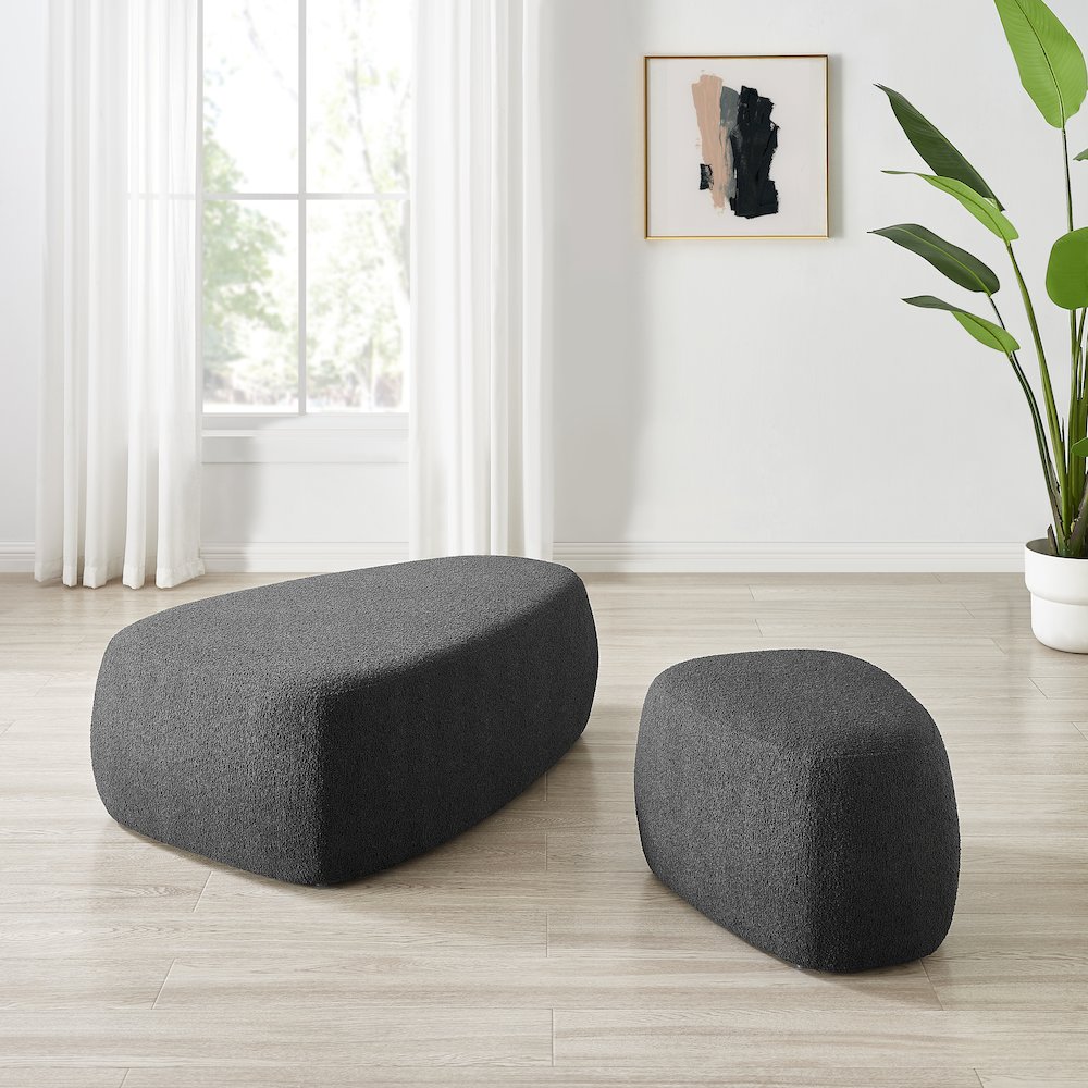 Carlese Boucle Big Ottoman. Picture 10