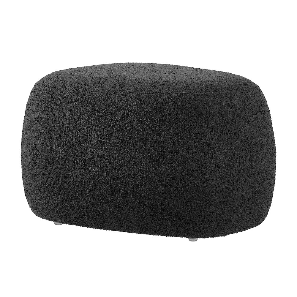 Carlese Boucle Small Ottoman. Picture 5