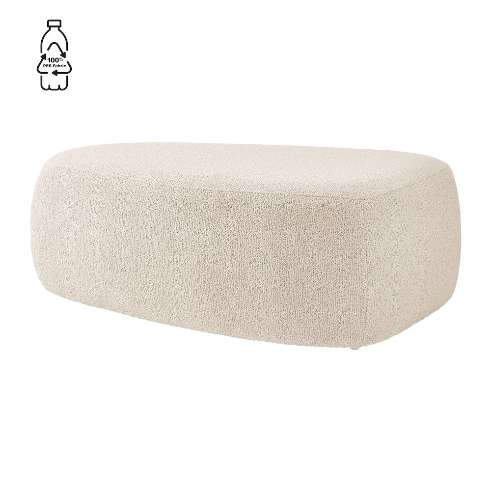 Carlese Boucle Big Ottoman. Picture 1