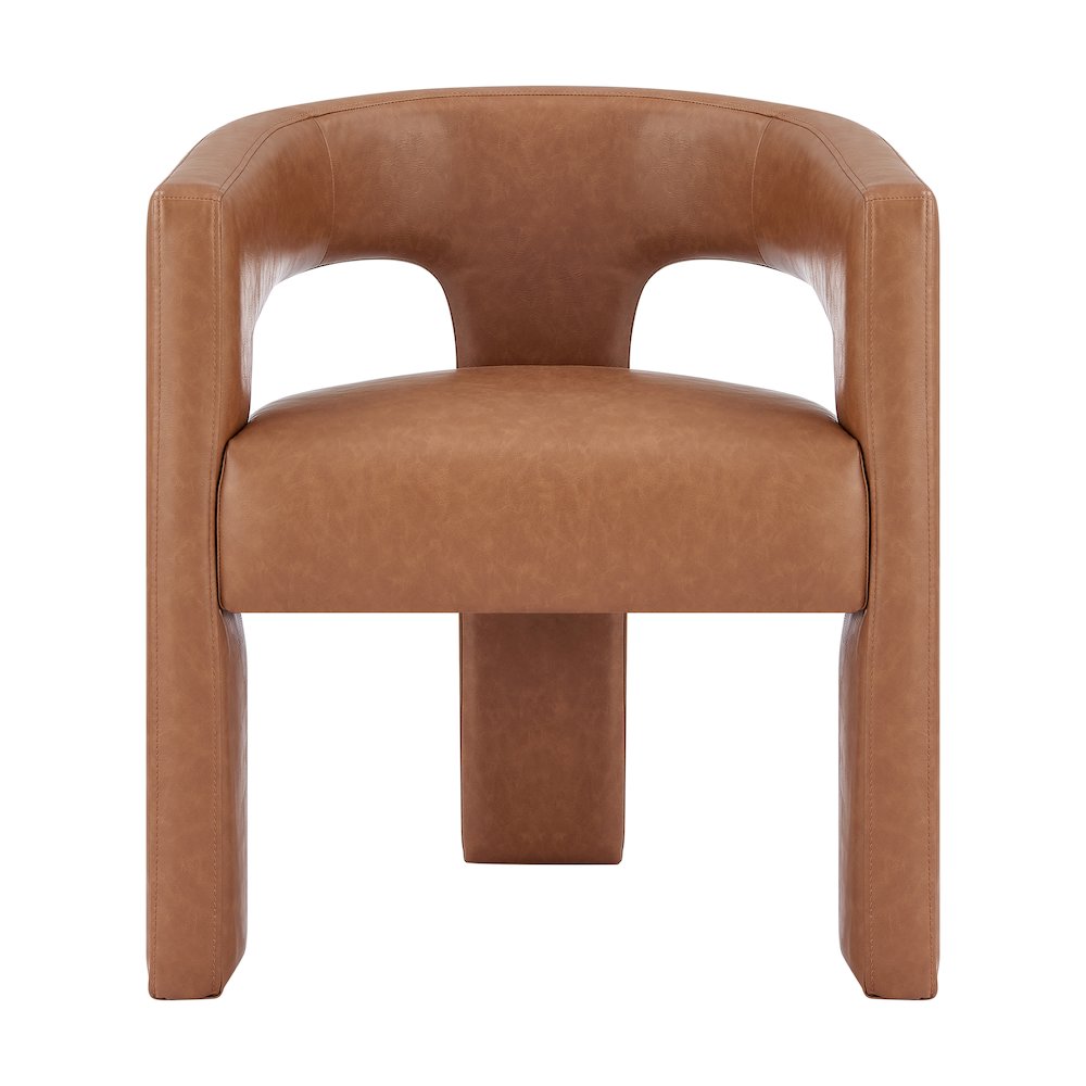 Sherlyn PU Dining Side Arm Chair. Picture 2