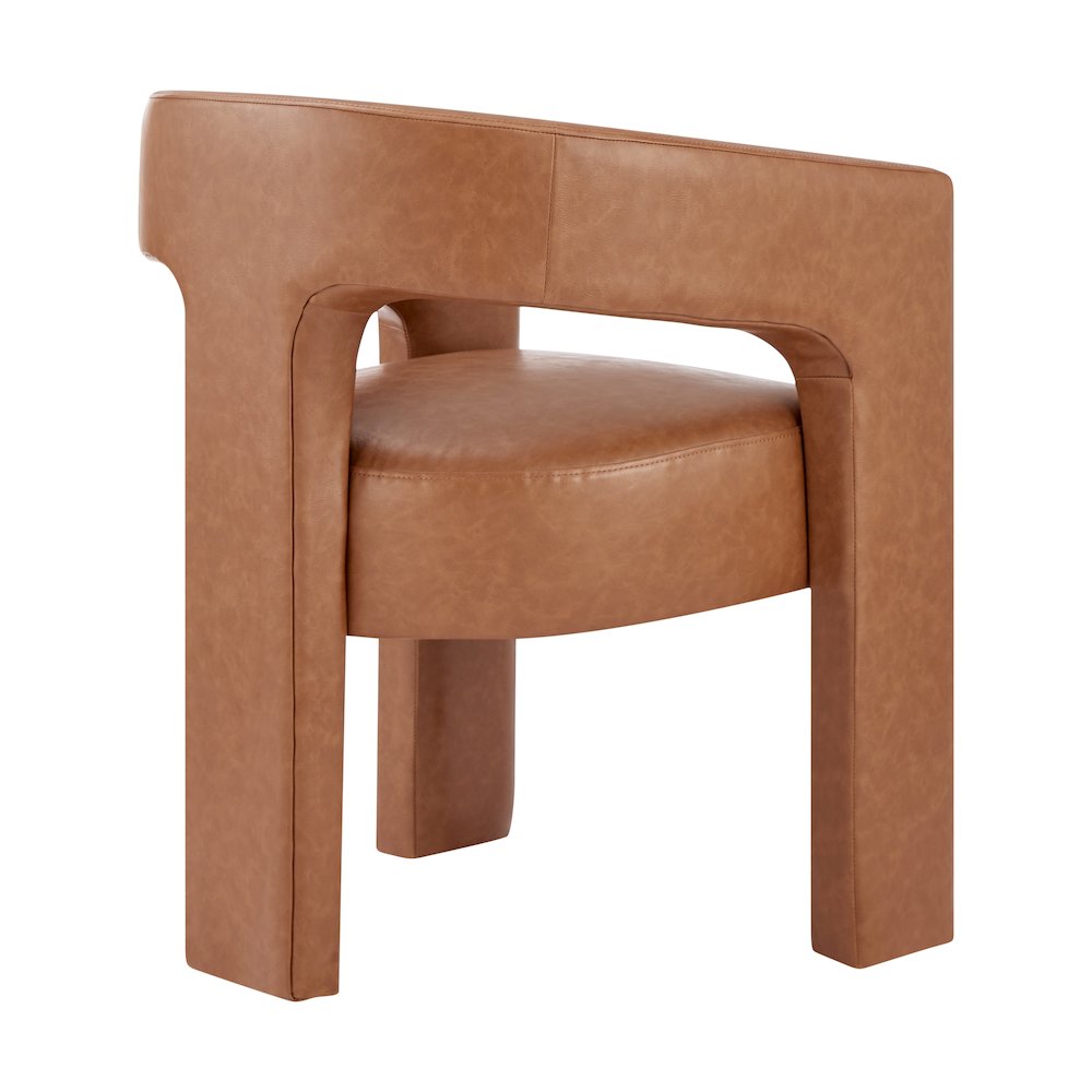 Sherlyn PU Dining Side Arm Chair. Picture 5