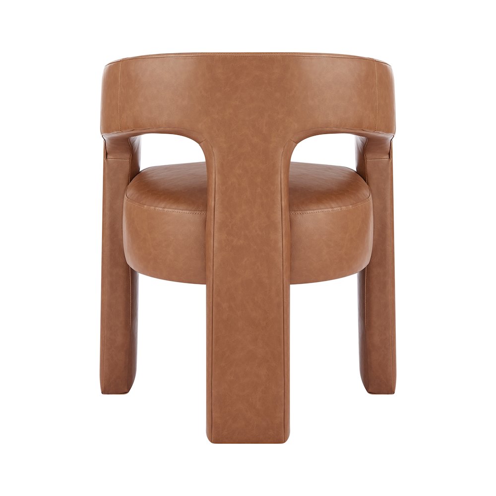 Sherlyn PU Dining Side Arm Chair. Picture 4