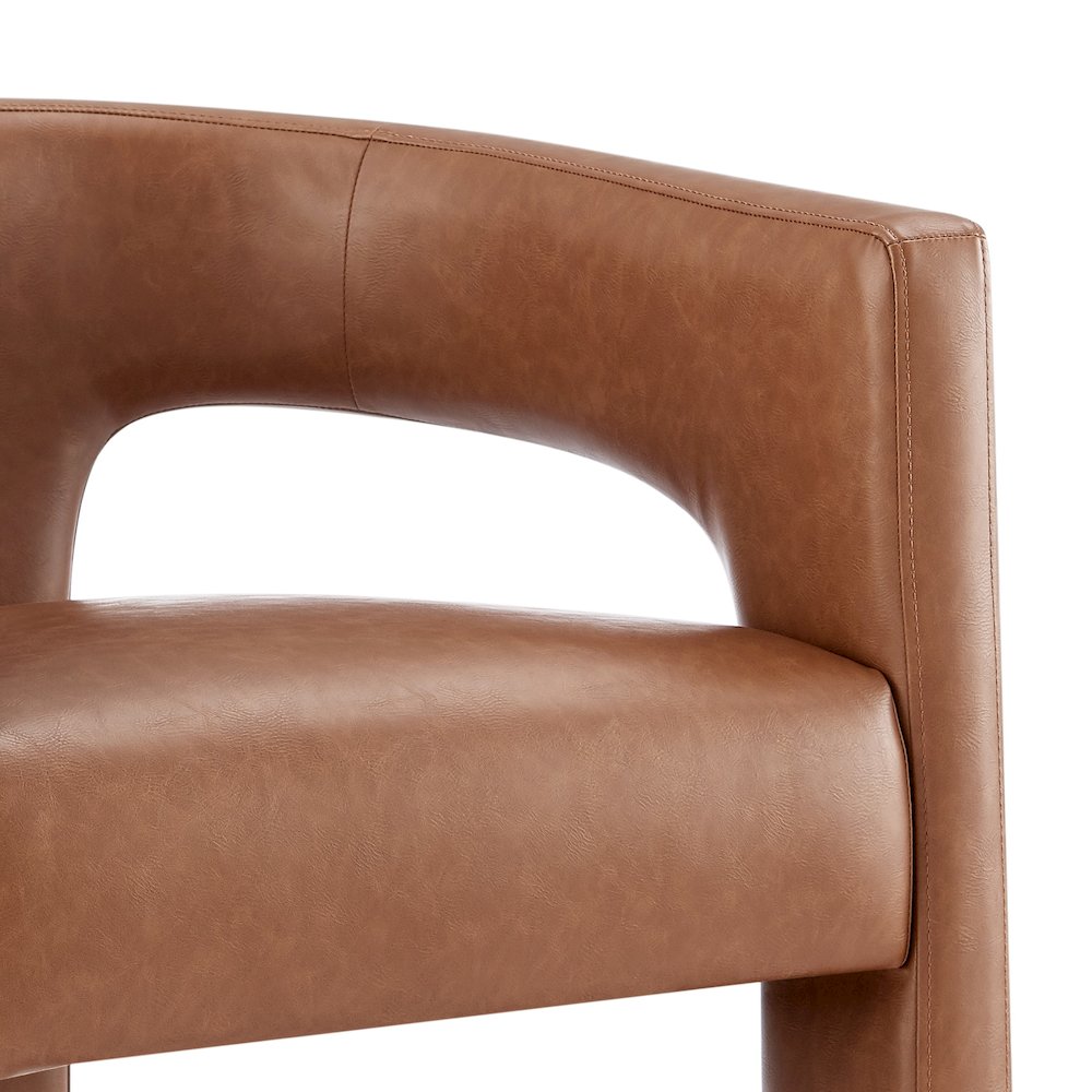 Sherlyn PU Dining Side Arm Chair. Picture 7