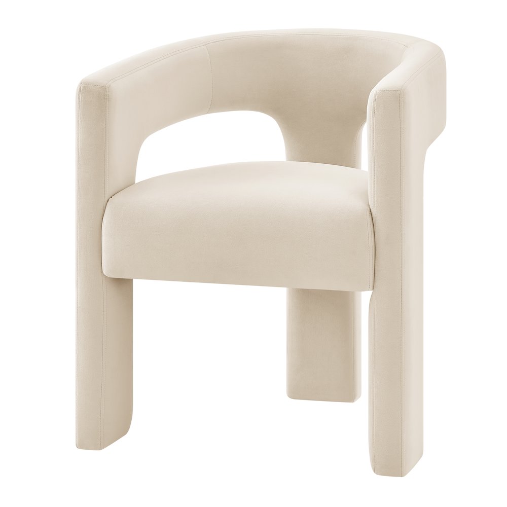 Sherlyn Velvet Dining Side Arm Chair. Picture 1