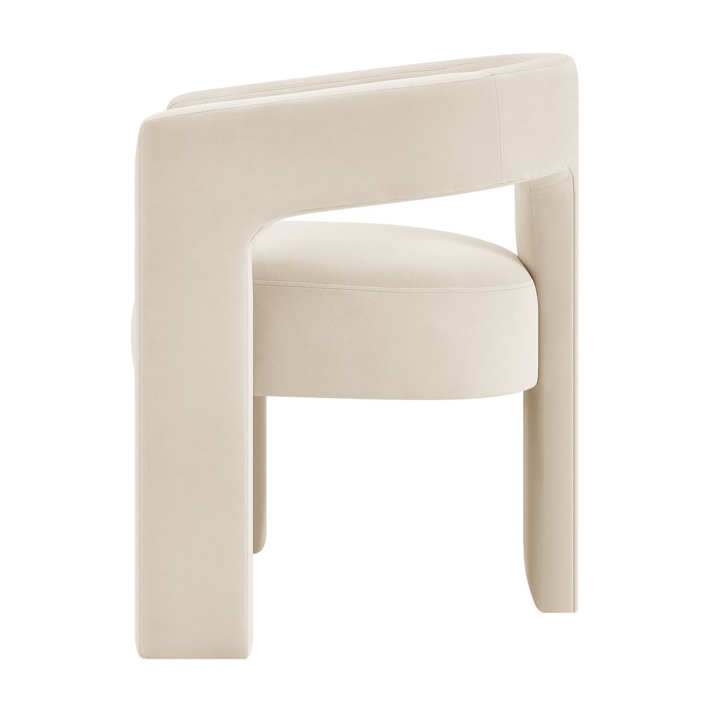 Sherlyn Velvet Dining Side Arm Chair. Picture 3