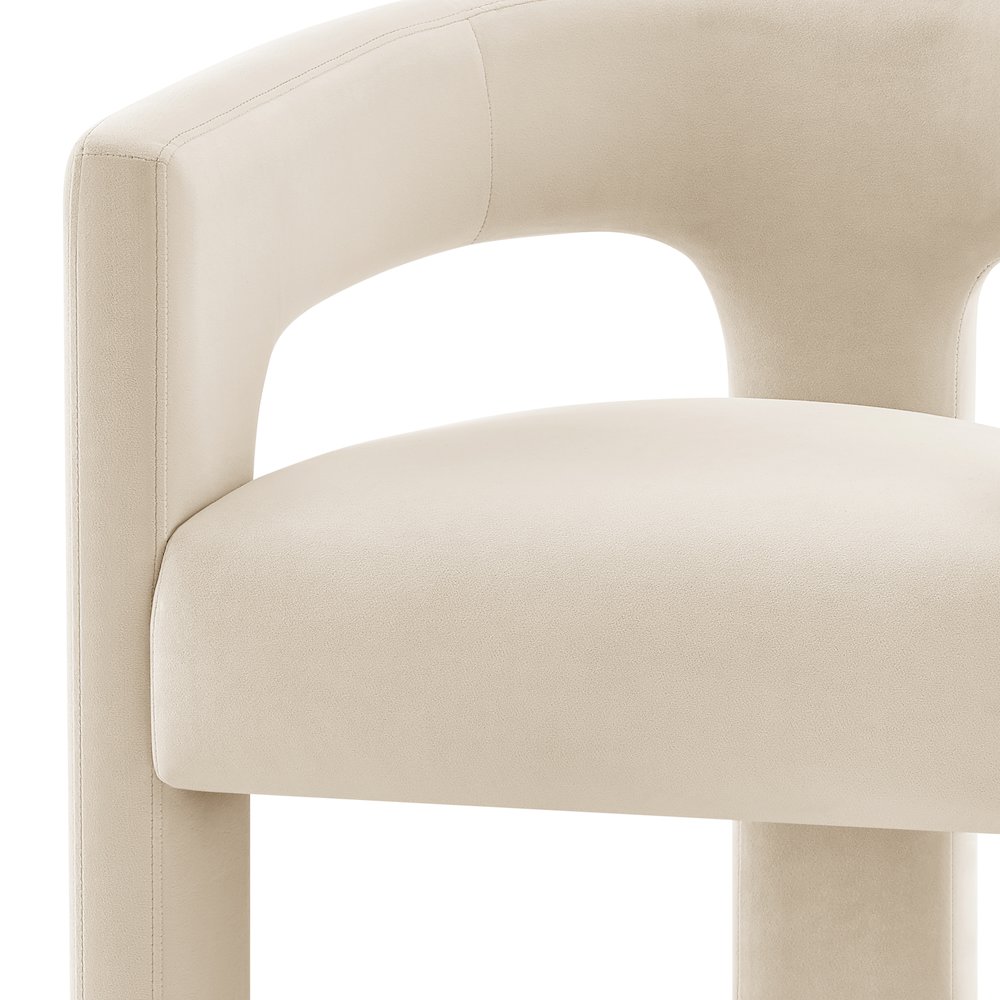 Sherlyn Velvet Dining Side Arm Chair. Picture 8