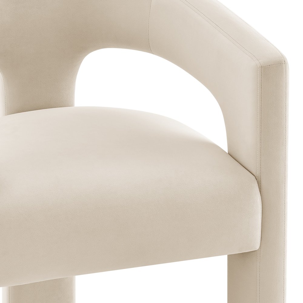 Sherlyn Velvet Dining Side Arm Chair. Picture 7