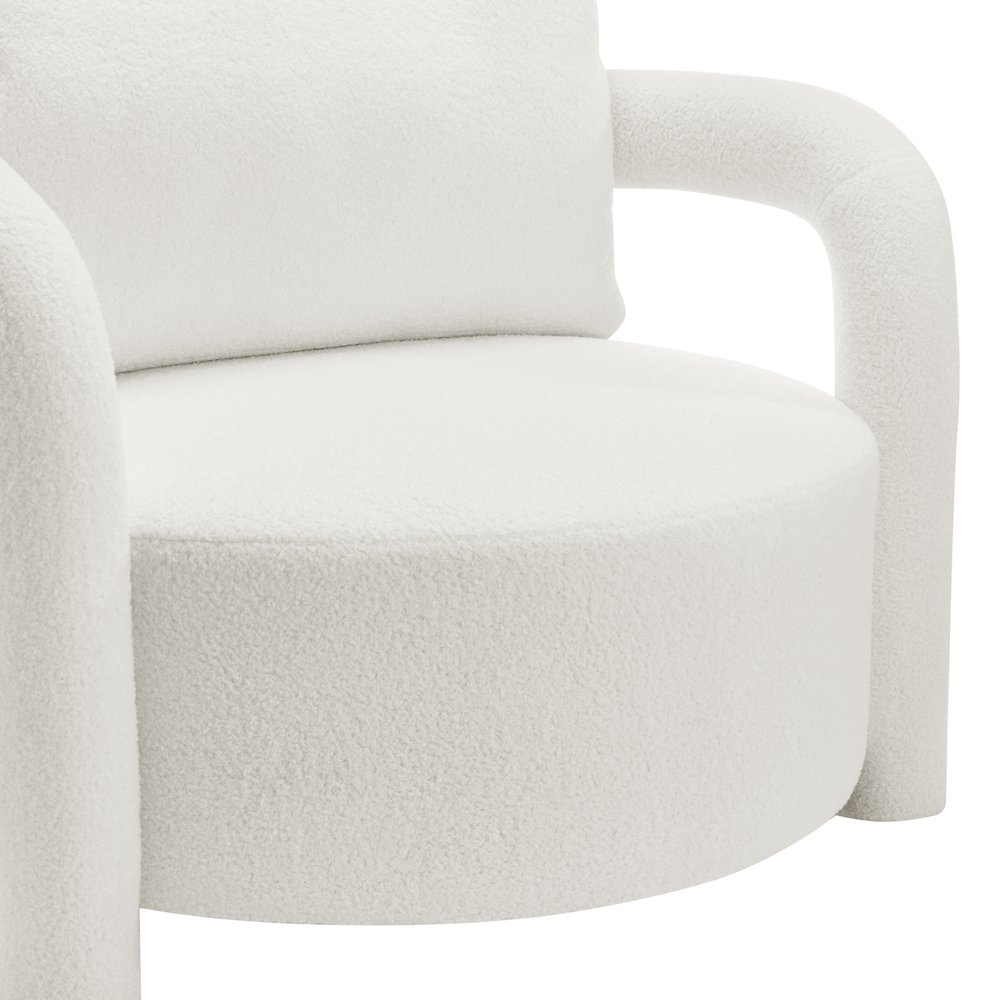 Maisie Faux Shearling Accent Arm Chair. Picture 7