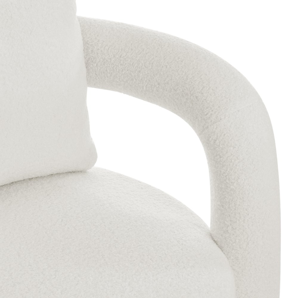 Maisie Faux Shearling Accent Arm Chair. Picture 8