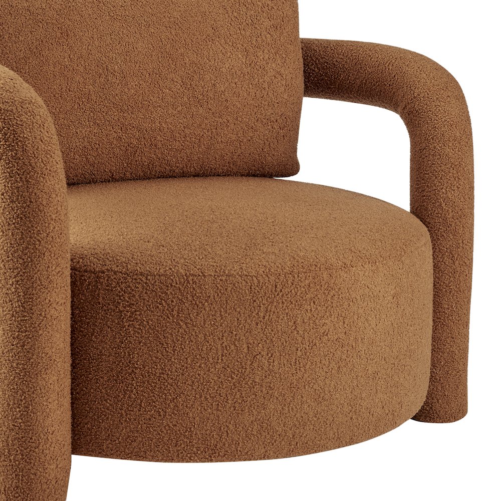 Maisie Faux Shearling Accent Arm Chair. Picture 7