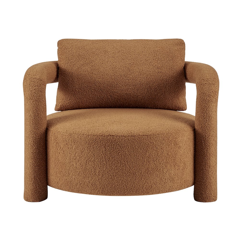 Maisie Faux Shearling Accent Arm Chair. Picture 2