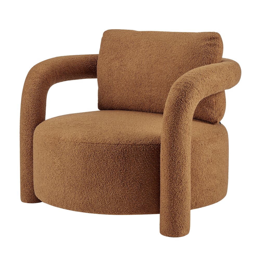 Maisie Faux Shearling Accent Arm Chair. Picture 1