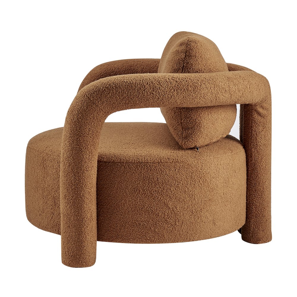 Maisie Faux Shearling Accent Arm Chair. Picture 3