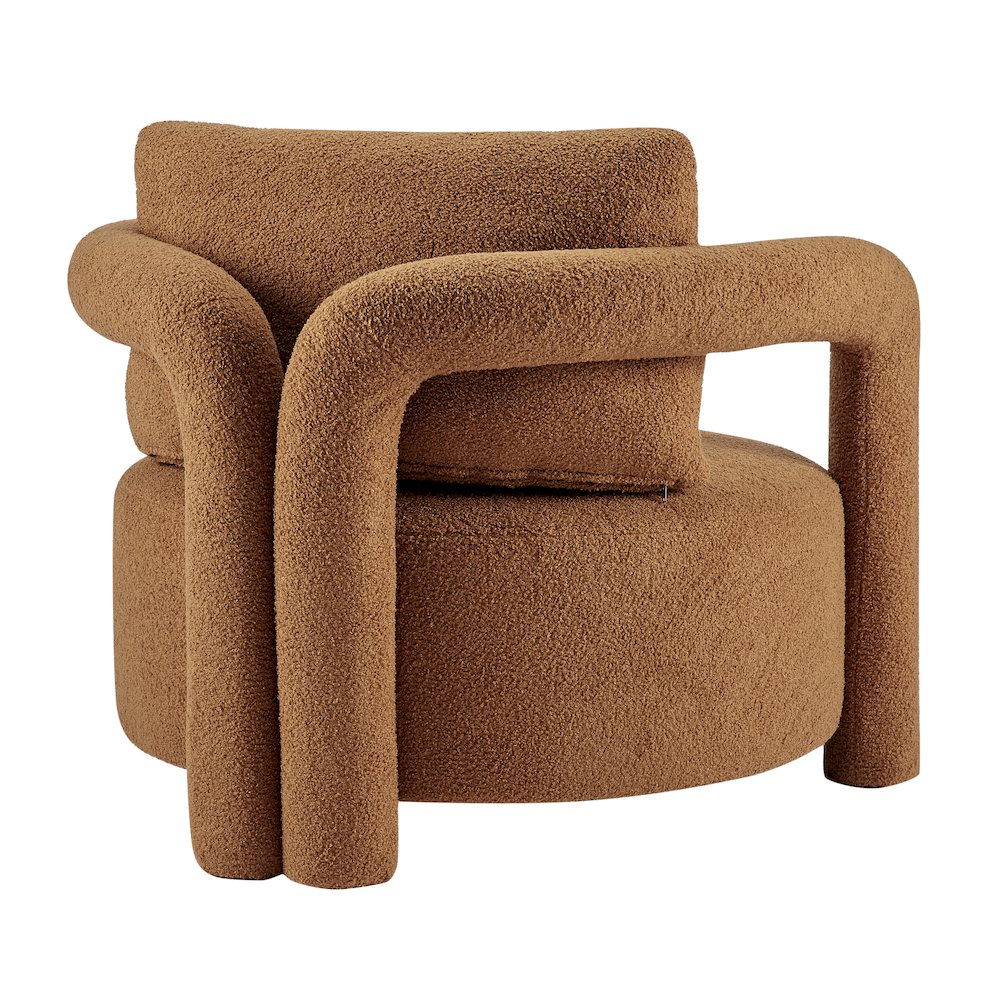 Maisie Faux Shearling Accent Arm Chair. Picture 5