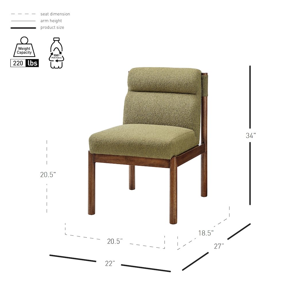 Micah Boucle Dining Side Chair. Picture 11