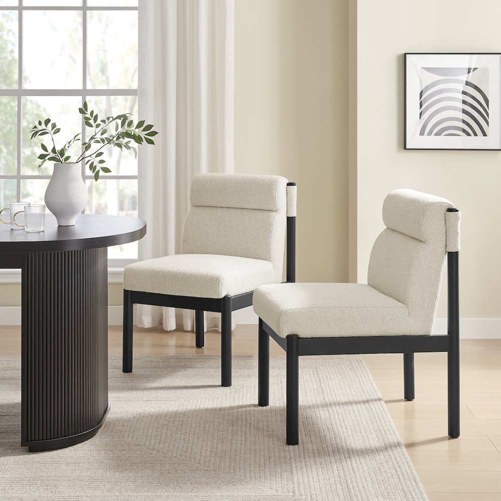 Micah Boucle Dining Side Chair. Picture 10