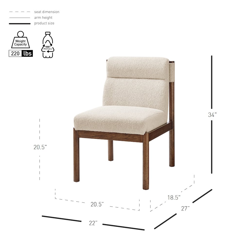 Micah Boucle Dining Side Chair. Picture 12