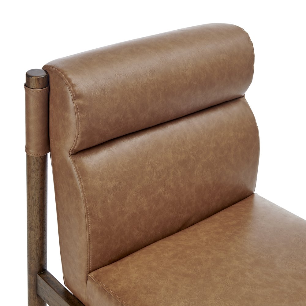 Micah Faux Leather Dining Side Chair. Picture 7