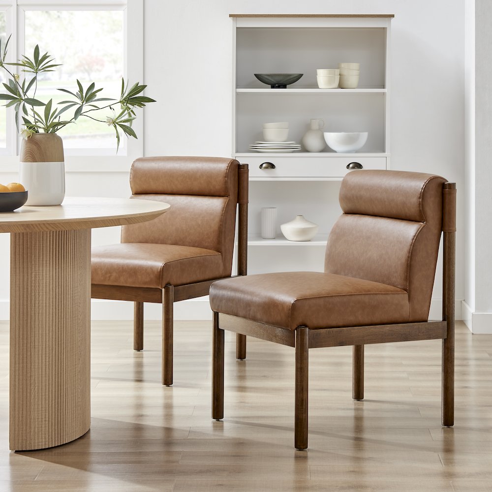 Micah Faux Leather Dining Side Chair. Picture 10