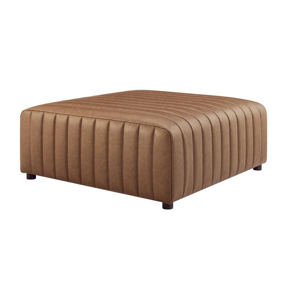 Harland Faux Leather Square Coffee Table/Ottoman. Picture 1
