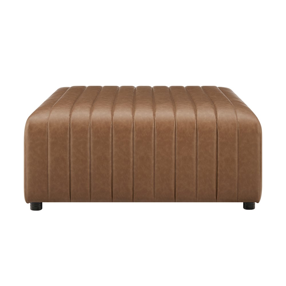Harland Faux Leather Square Coffee Table/Ottoman. Picture 2