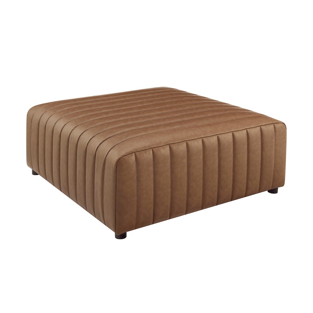 Harland Faux Leather Square Coffee Table/Ottoman. Picture 3