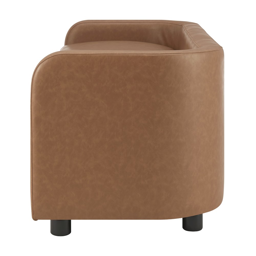 Wendy Faux Leather Storage Bench. Picture 3