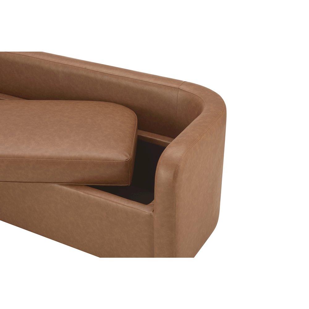 Wendy Faux Leather Storage Bench. Picture 9