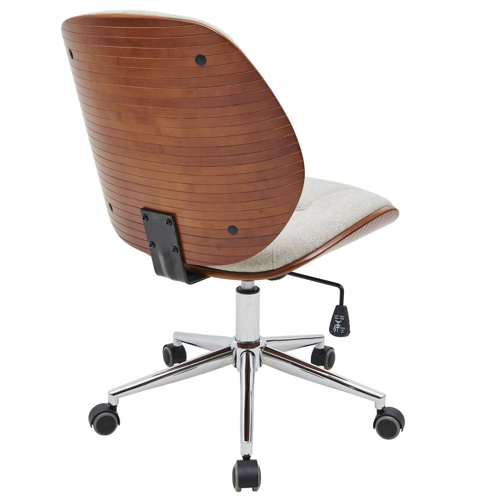 Shaun Fabric Bamboo Office Chair. Picture 8