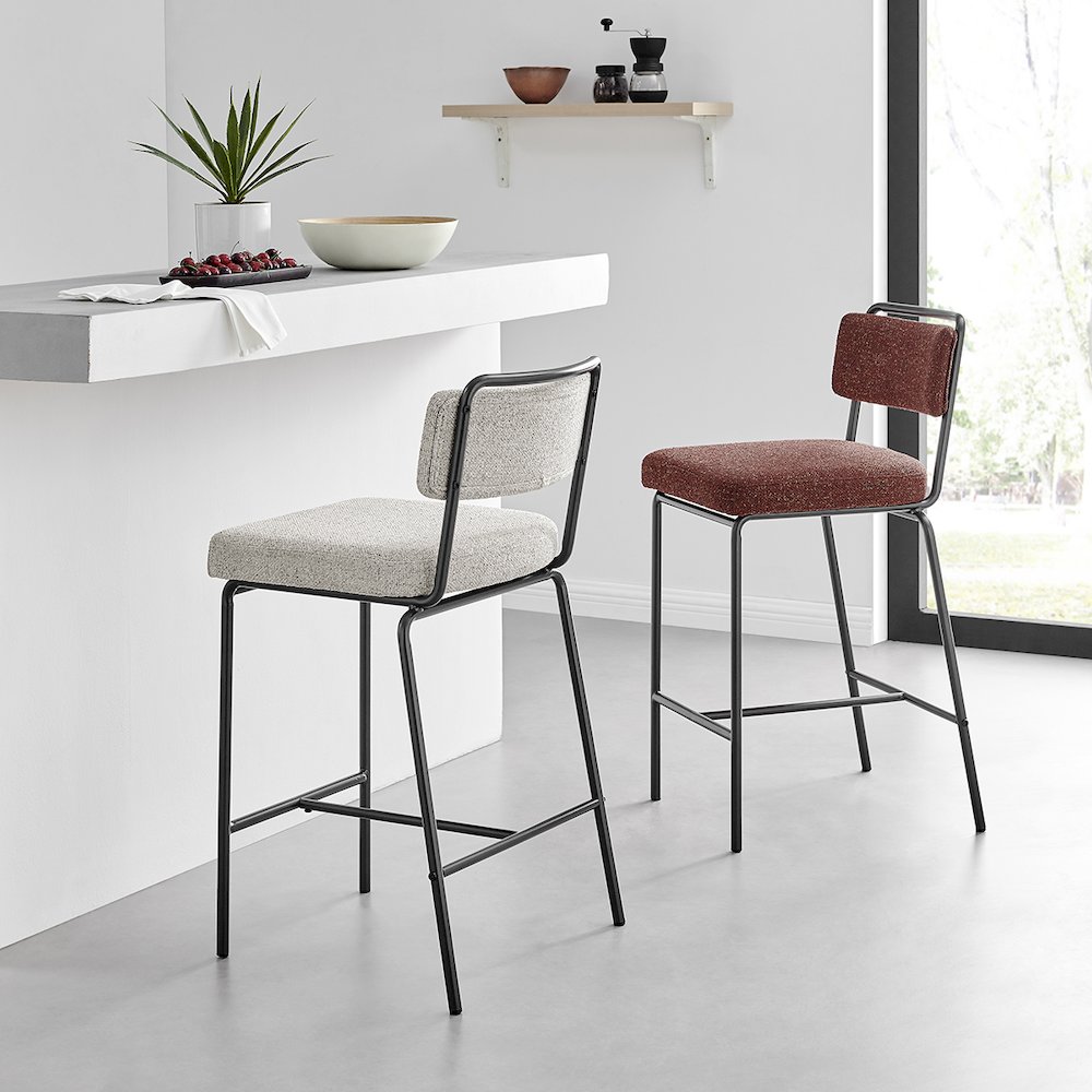 Zander Chenille Counter Stool, (Set of 4). Picture 10
