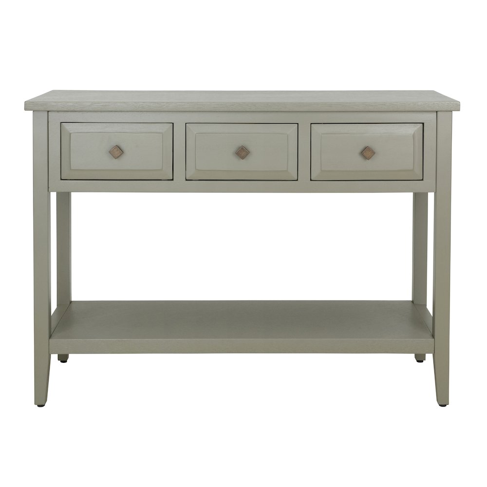 Wexford 3-Drawer Console Table - Sage Green. Picture 3