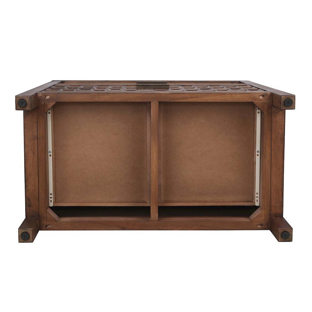 Terrena 2-Drawer Accent Table - Walnut. Picture 10