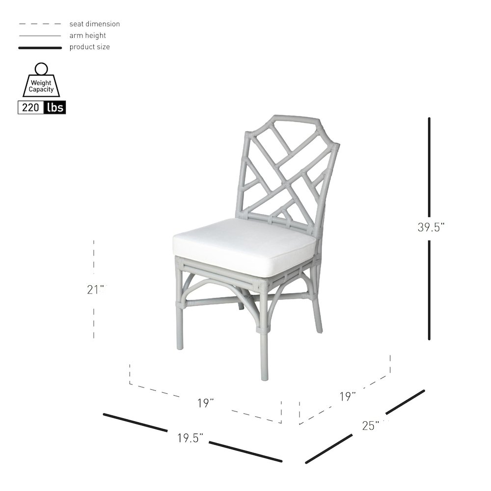 Kara Rattan Chair, (Set of 2). Picture 8