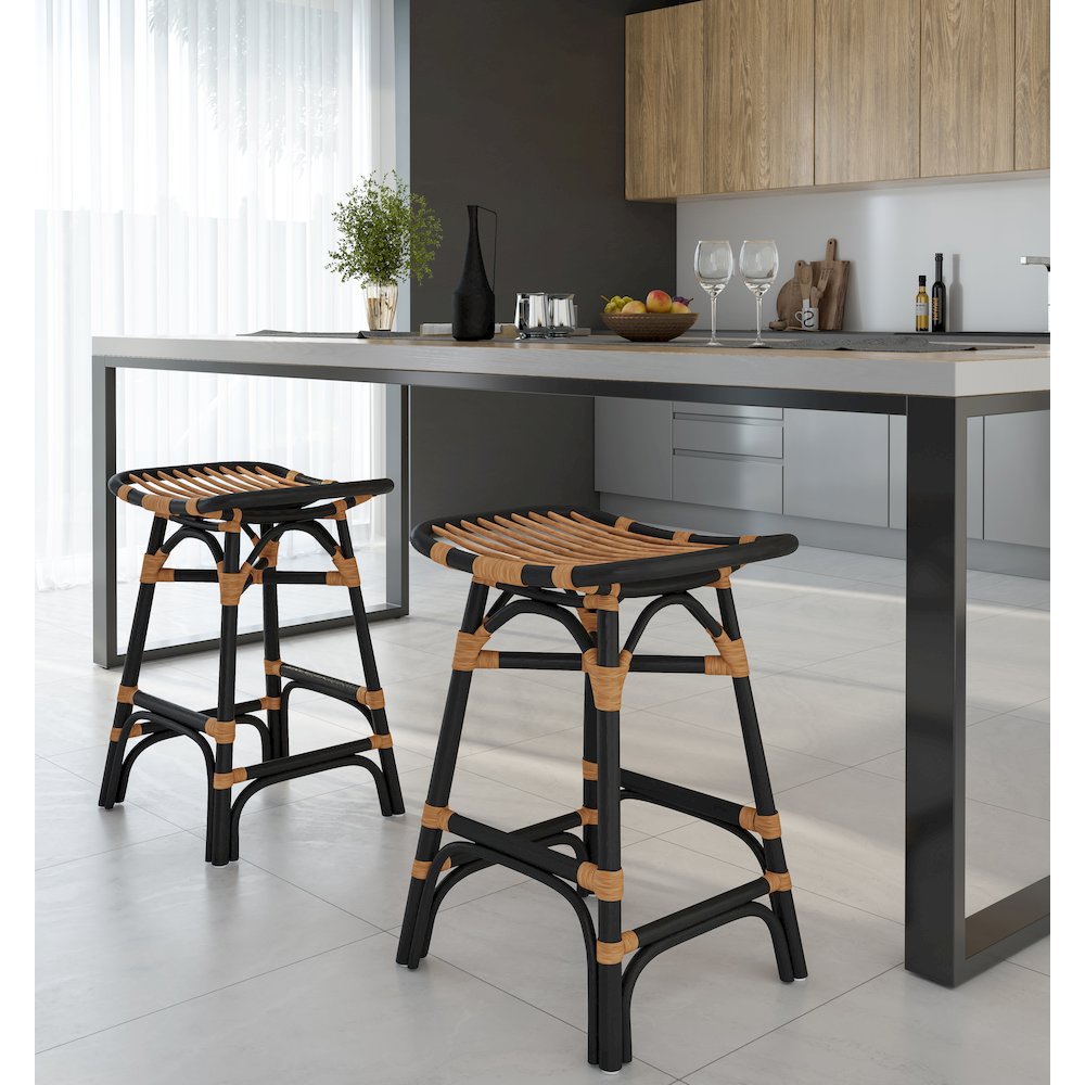 Damara Rattan Counter Stool. Picture 6