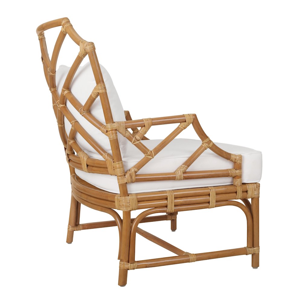 Kara Rattan Accent Arm Chair. Picture 5