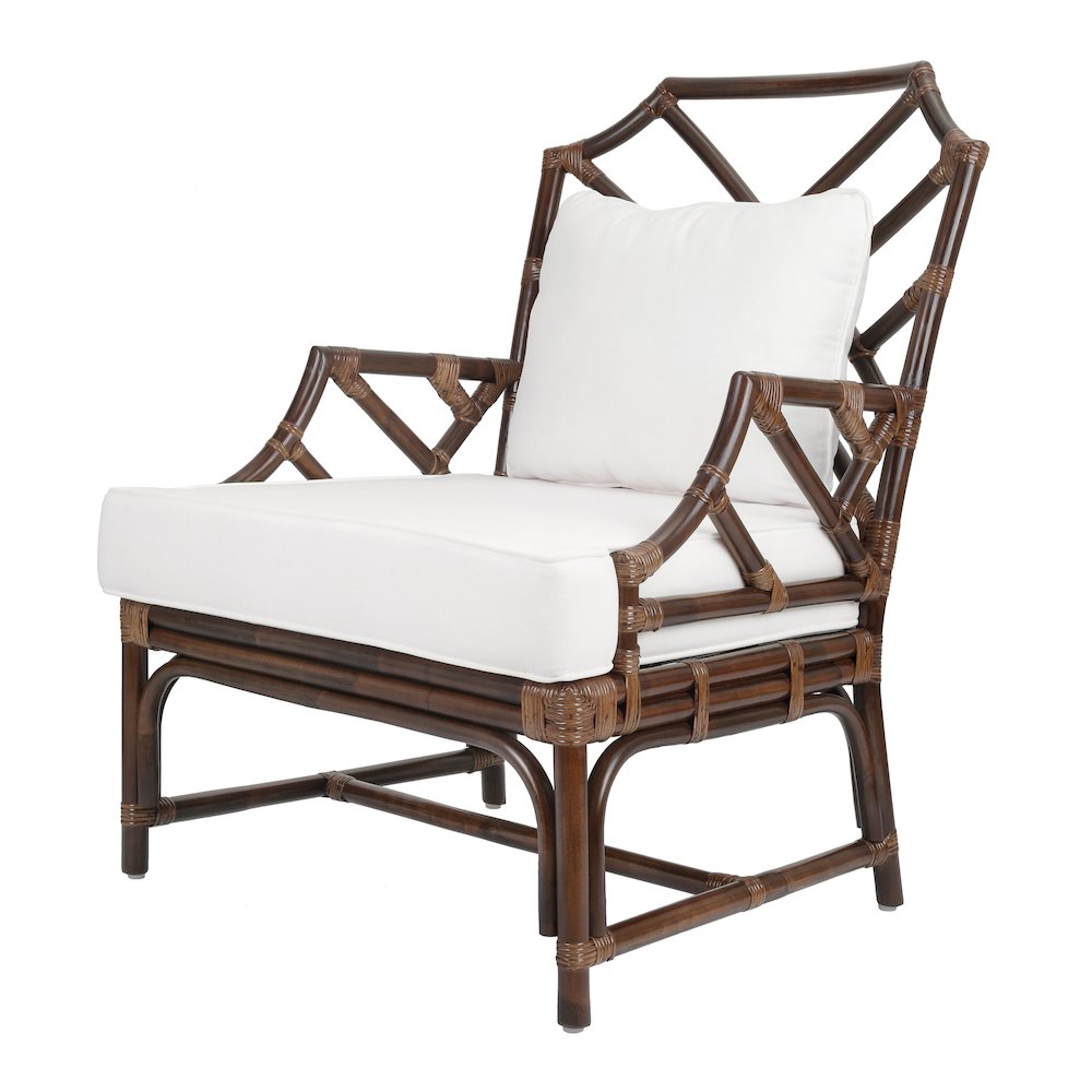 Kara Rattan Accent Arm Chair. Picture 1