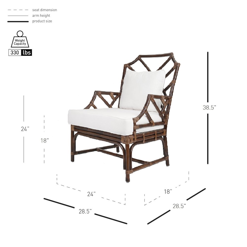 Kara Rattan Accent Arm Chair. Picture 11