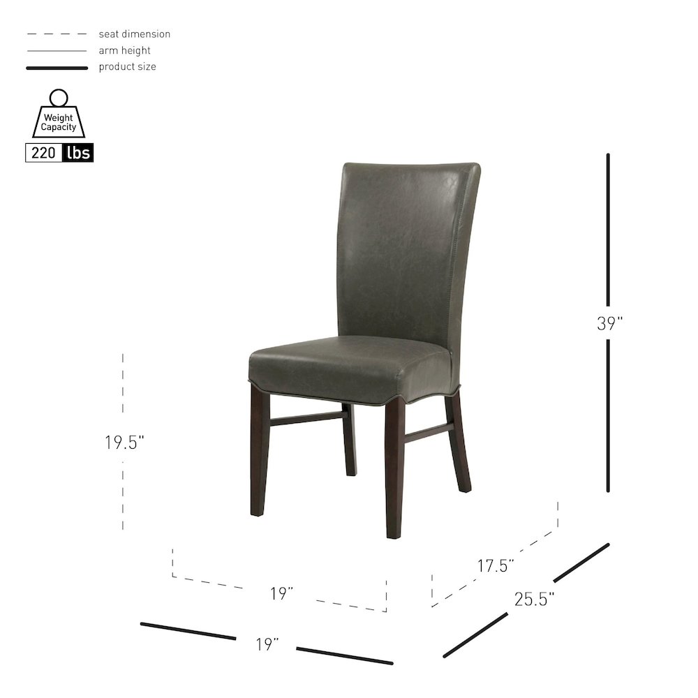 Milton Bonded Leather Chair, (Set of 2). Picture 7