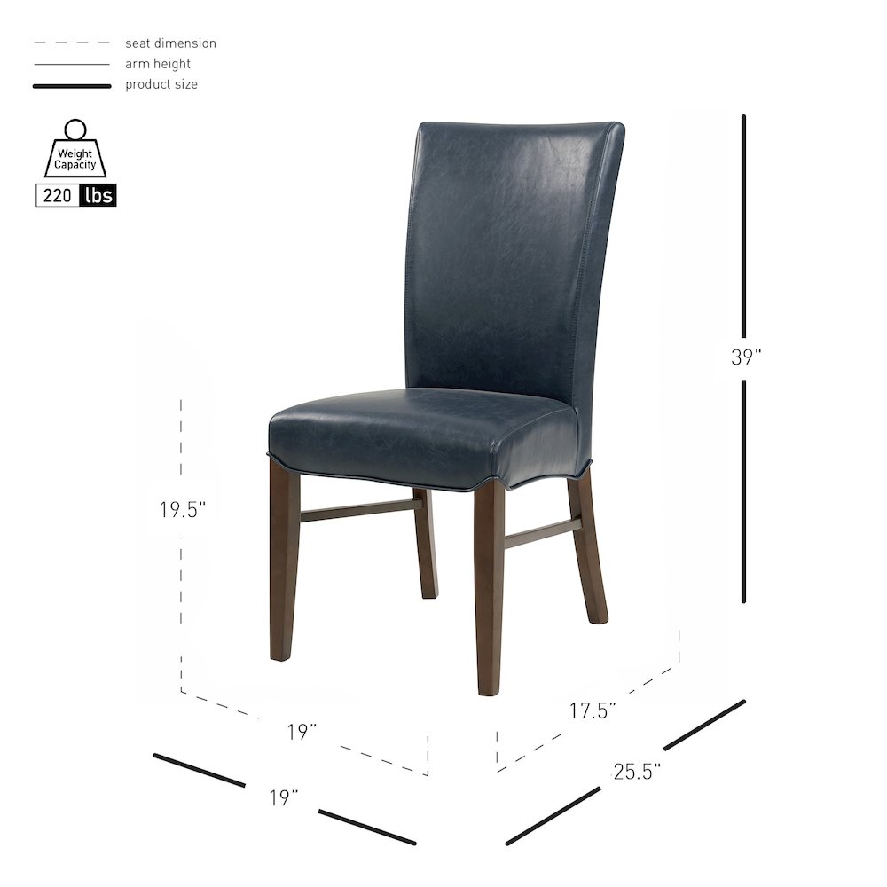 Milton Bonded Leather Chair, (Set of 2). Picture 8
