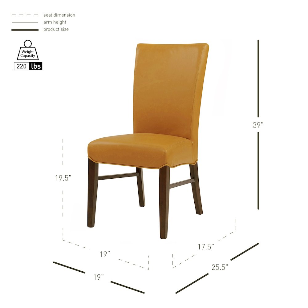 Milton Bonded Leather Chair, (Set of 2). Picture 8
